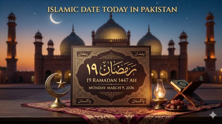 Islamic Date in Pakistan Today