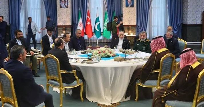 Tehran meeting discusses regional security and the Middle East situation